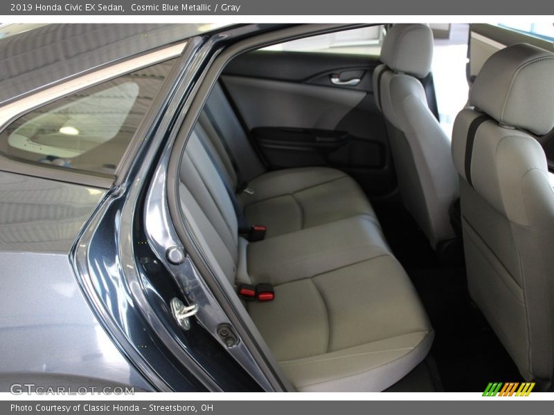 Cosmic Blue Metallic / Gray 2019 Honda Civic EX Sedan
