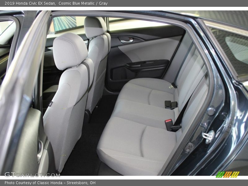 Cosmic Blue Metallic / Gray 2019 Honda Civic EX Sedan