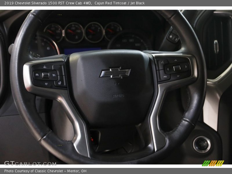 Cajun Red Tintcoat / Jet Black 2019 Chevrolet Silverado 1500 RST Crew Cab 4WD