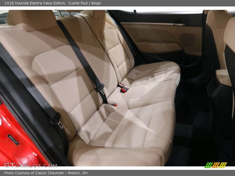 Scarlet Red / Beige 2018 Hyundai Elantra Value Edition