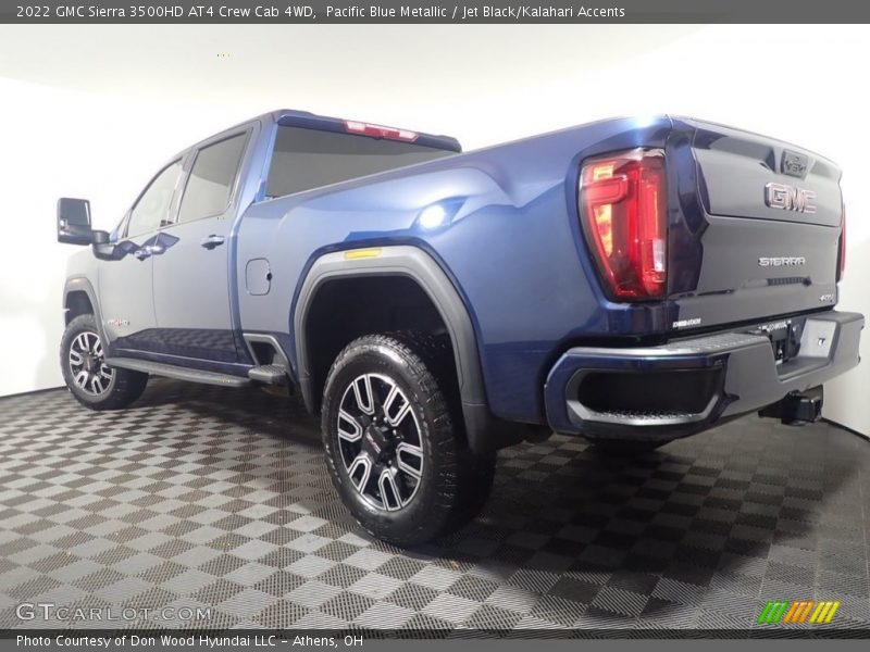 Pacific Blue Metallic / Jet Black/Kalahari Accents 2022 GMC Sierra 3500HD AT4 Crew Cab 4WD
