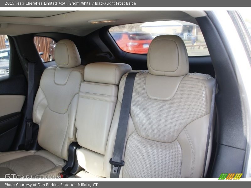 Bright White / Black/Light Frost Beige 2015 Jeep Cherokee Limited 4x4