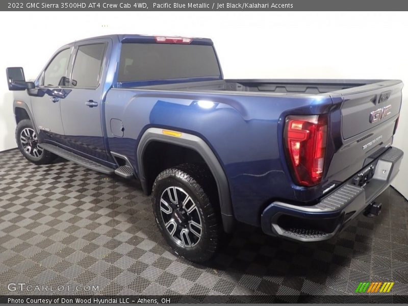 Pacific Blue Metallic / Jet Black/Kalahari Accents 2022 GMC Sierra 3500HD AT4 Crew Cab 4WD
