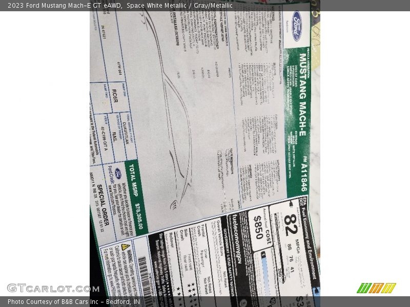  2023 Mustang Mach-E GT eAWD Window Sticker