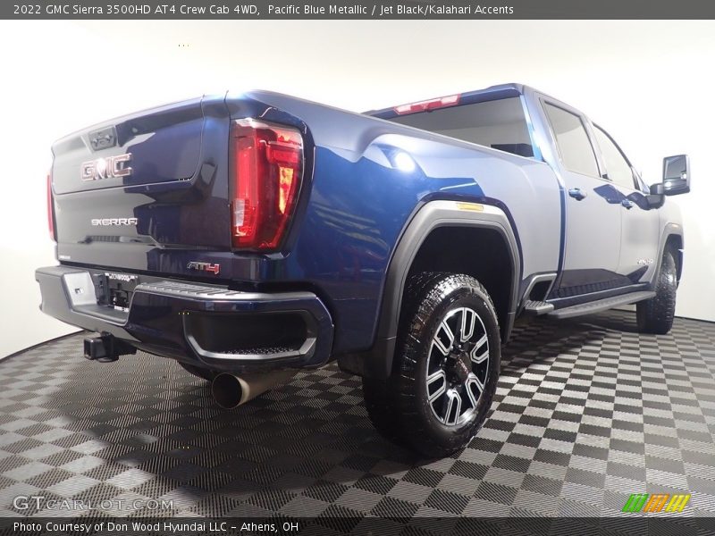 Pacific Blue Metallic / Jet Black/Kalahari Accents 2022 GMC Sierra 3500HD AT4 Crew Cab 4WD