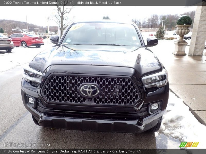 Midnight Black Metallic / Black 2022 Toyota Tacoma Limited Double Cab 4x4
