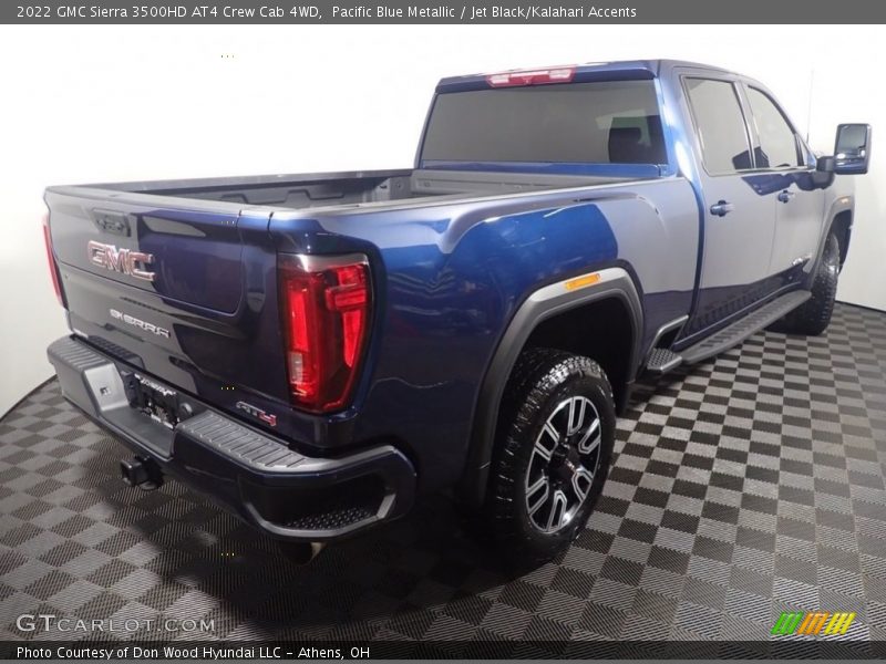 Pacific Blue Metallic / Jet Black/Kalahari Accents 2022 GMC Sierra 3500HD AT4 Crew Cab 4WD