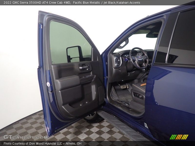Pacific Blue Metallic / Jet Black/Kalahari Accents 2022 GMC Sierra 3500HD AT4 Crew Cab 4WD