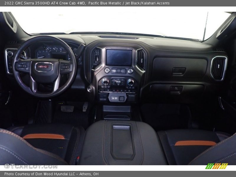 Pacific Blue Metallic / Jet Black/Kalahari Accents 2022 GMC Sierra 3500HD AT4 Crew Cab 4WD