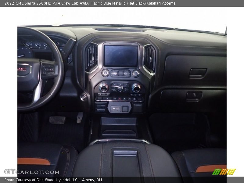 Pacific Blue Metallic / Jet Black/Kalahari Accents 2022 GMC Sierra 3500HD AT4 Crew Cab 4WD