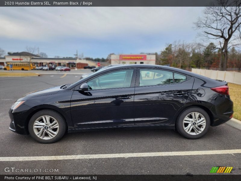 Phantom Black / Beige 2020 Hyundai Elantra SEL
