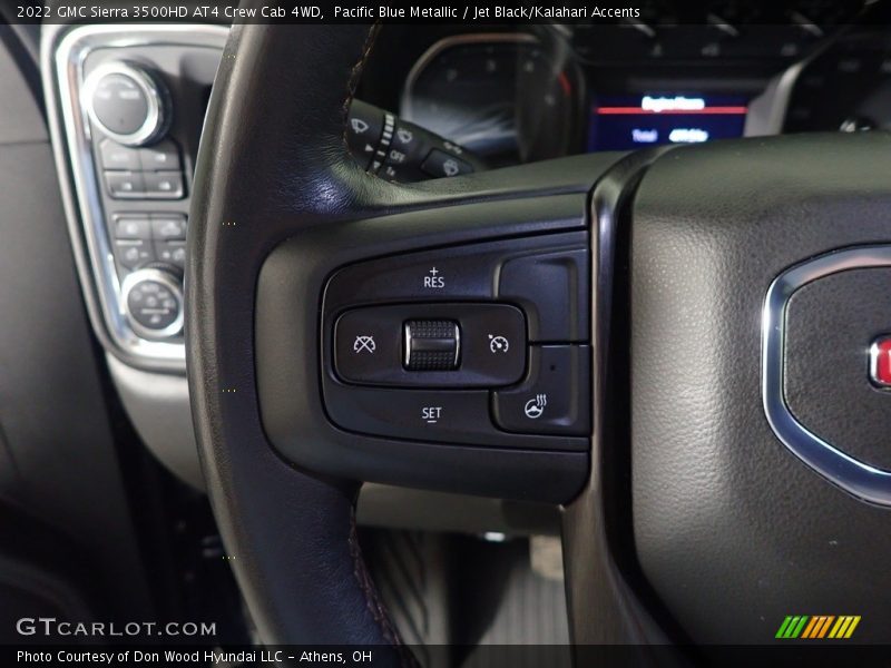 Pacific Blue Metallic / Jet Black/Kalahari Accents 2022 GMC Sierra 3500HD AT4 Crew Cab 4WD