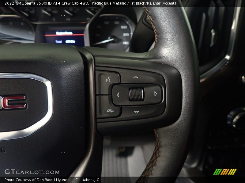 Pacific Blue Metallic / Jet Black/Kalahari Accents 2022 GMC Sierra 3500HD AT4 Crew Cab 4WD