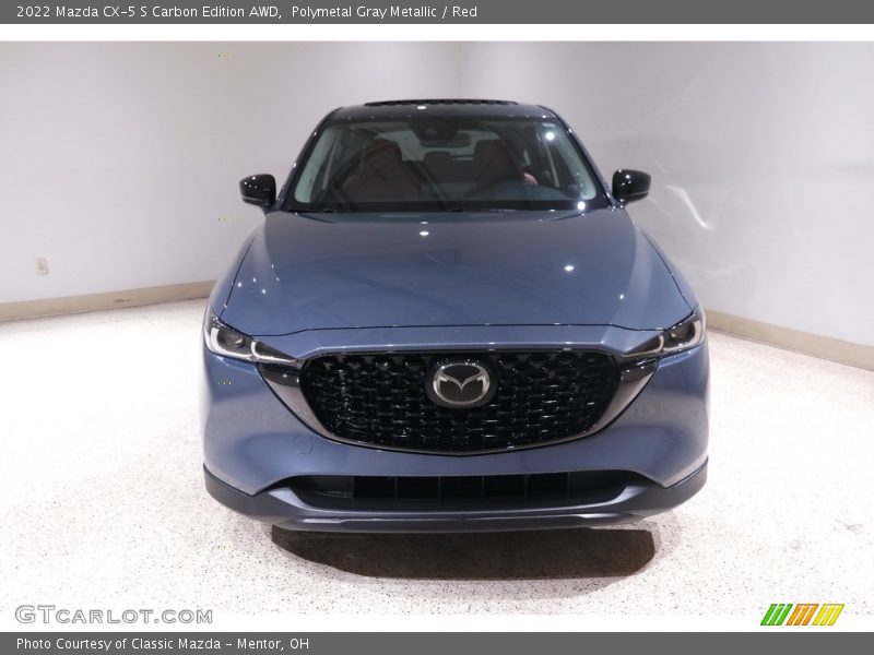 Polymetal Gray Metallic / Red 2022 Mazda CX-5 S Carbon Edition AWD