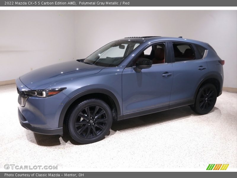 Polymetal Gray Metallic / Red 2022 Mazda CX-5 S Carbon Edition AWD