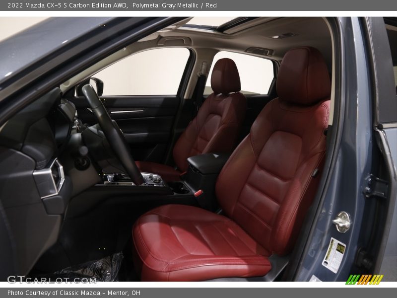 Polymetal Gray Metallic / Red 2022 Mazda CX-5 S Carbon Edition AWD