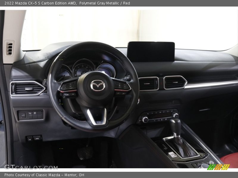 Polymetal Gray Metallic / Red 2022 Mazda CX-5 S Carbon Edition AWD