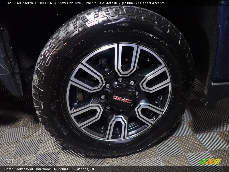 Pacific Blue Metallic / Jet Black/Kalahari Accents 2022 GMC Sierra 3500HD AT4 Crew Cab 4WD