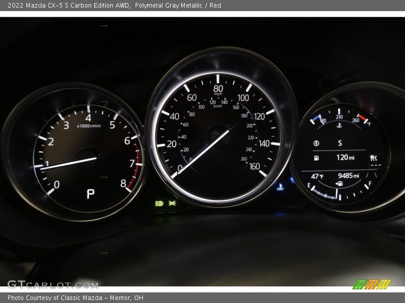 Polymetal Gray Metallic / Red 2022 Mazda CX-5 S Carbon Edition AWD
