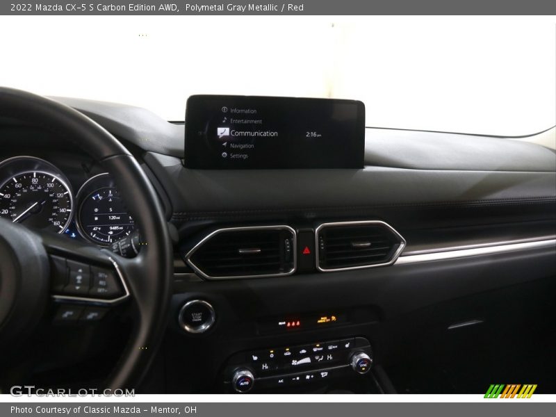 Polymetal Gray Metallic / Red 2022 Mazda CX-5 S Carbon Edition AWD