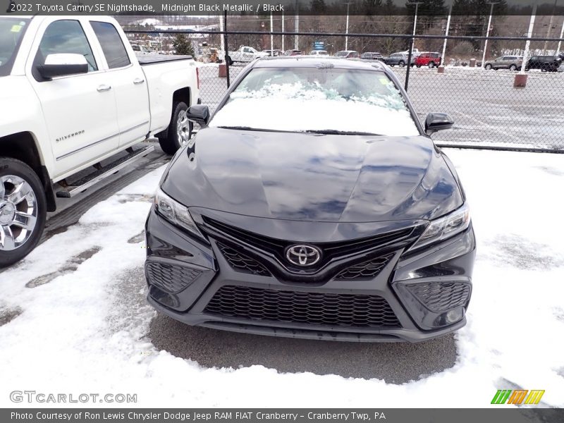 Midnight Black Metallic / Black 2022 Toyota Camry SE Nightshade