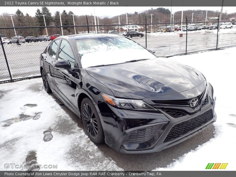 Midnight Black Metallic / Black 2022 Toyota Camry SE Nightshade