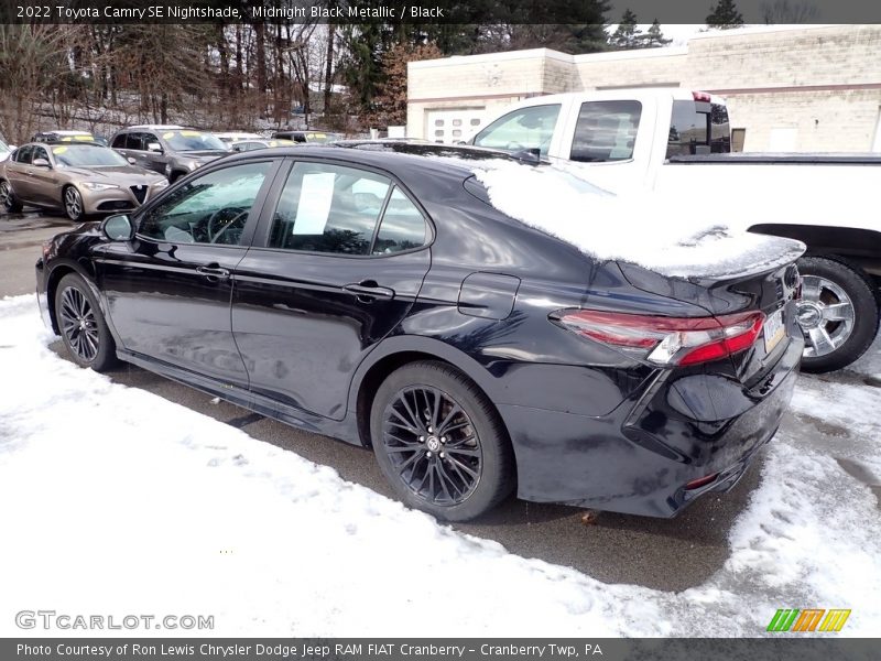 Midnight Black Metallic / Black 2022 Toyota Camry SE Nightshade