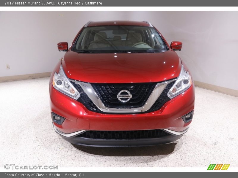 Cayenne Red / Cashmere 2017 Nissan Murano SL AWD