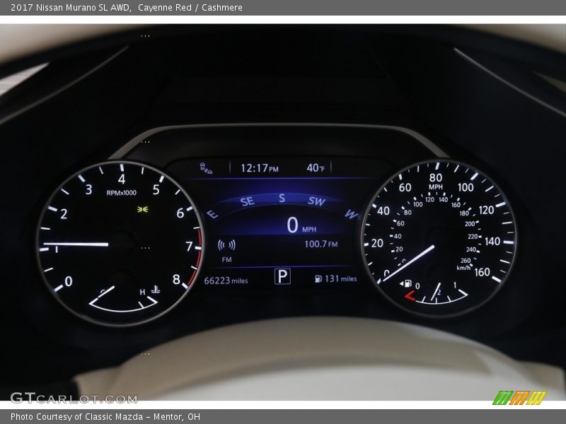Cayenne Red / Cashmere 2017 Nissan Murano SL AWD