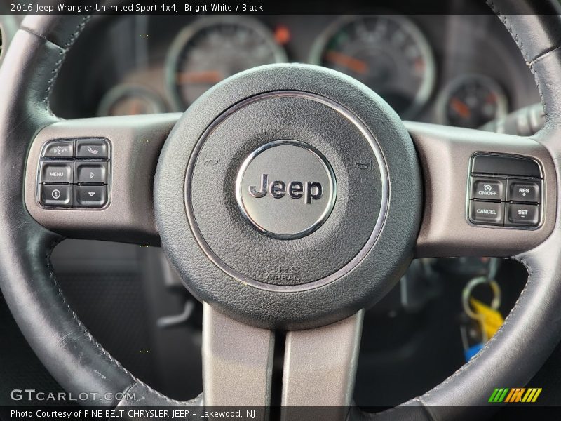 Bright White / Black 2016 Jeep Wrangler Unlimited Sport 4x4