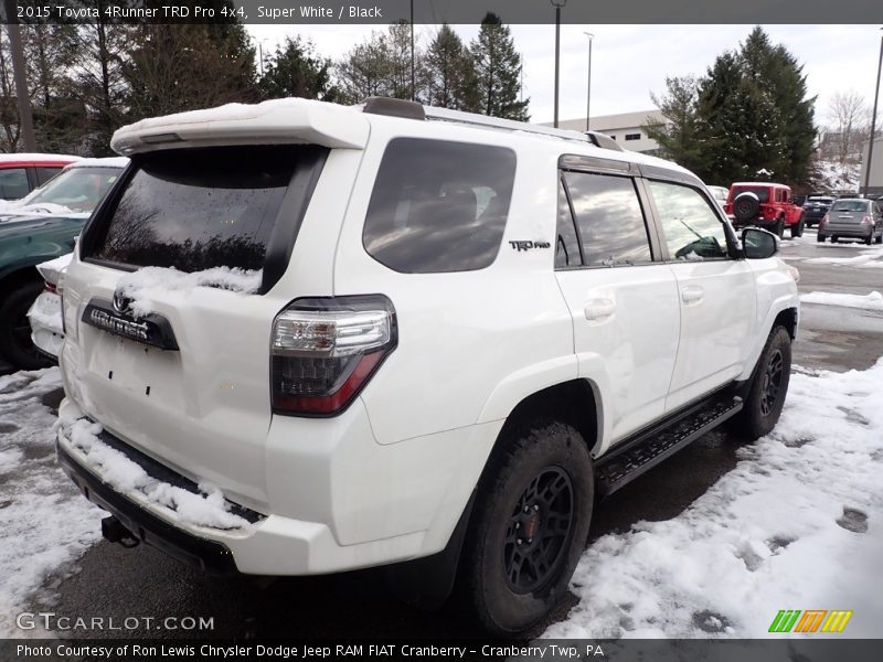 Super White / Black 2015 Toyota 4Runner TRD Pro 4x4