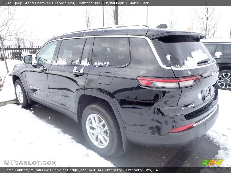 Diamond Black Crystal Pearl / Global Black 2023 Jeep Grand Cherokee L Laredo 4x4