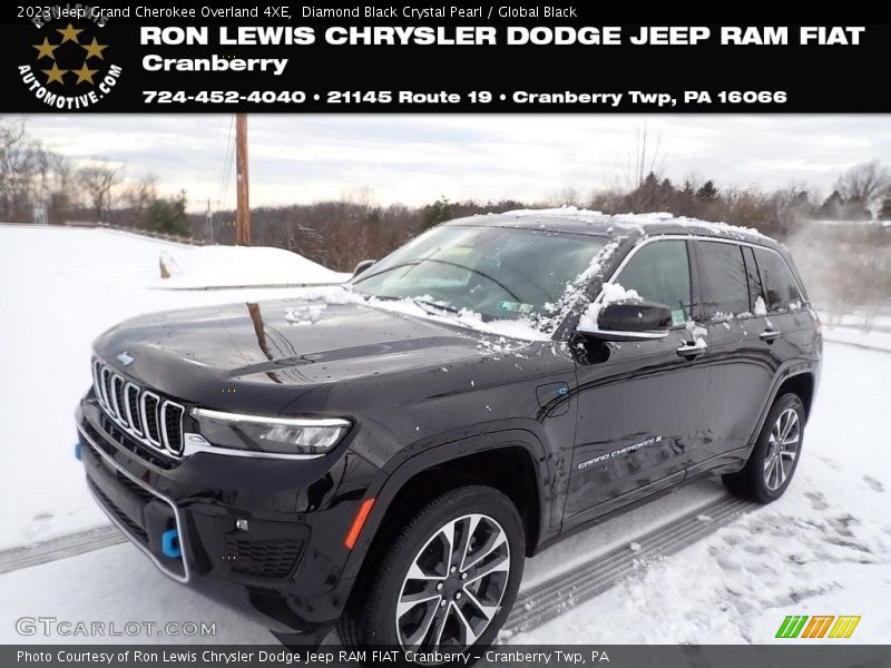 Diamond Black Crystal Pearl / Global Black 2023 Jeep Grand Cherokee Overland 4XE
