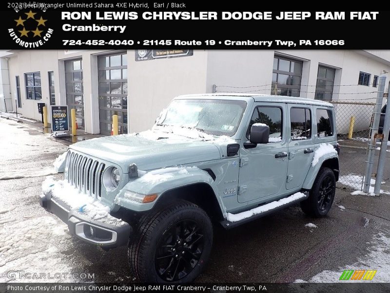 Earl / Black 2023 Jeep Wrangler Unlimited Sahara 4XE Hybrid