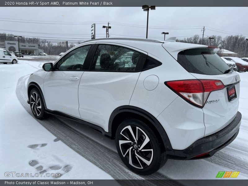 Platinum White Pearl / Black 2020 Honda HR-V Sport AWD