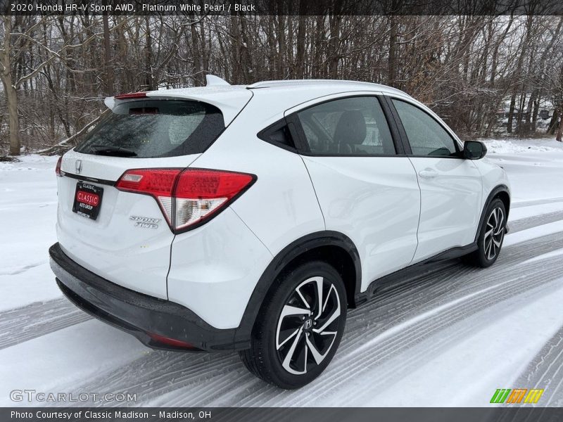 Platinum White Pearl / Black 2020 Honda HR-V Sport AWD
