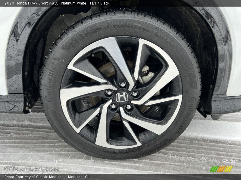 Platinum White Pearl / Black 2020 Honda HR-V Sport AWD