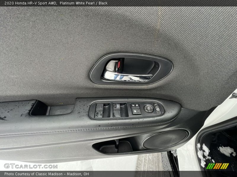 Platinum White Pearl / Black 2020 Honda HR-V Sport AWD