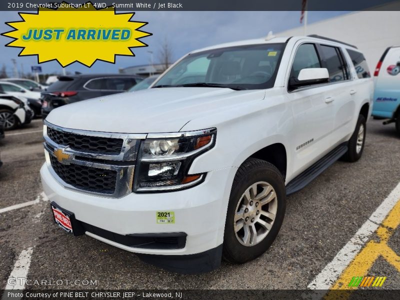 Summit White / Jet Black 2019 Chevrolet Suburban LT 4WD