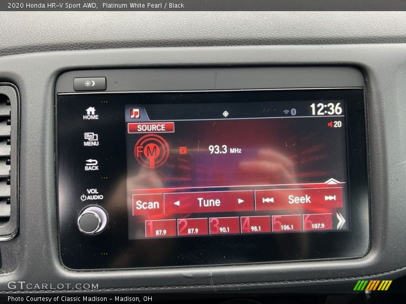 Platinum White Pearl / Black 2020 Honda HR-V Sport AWD