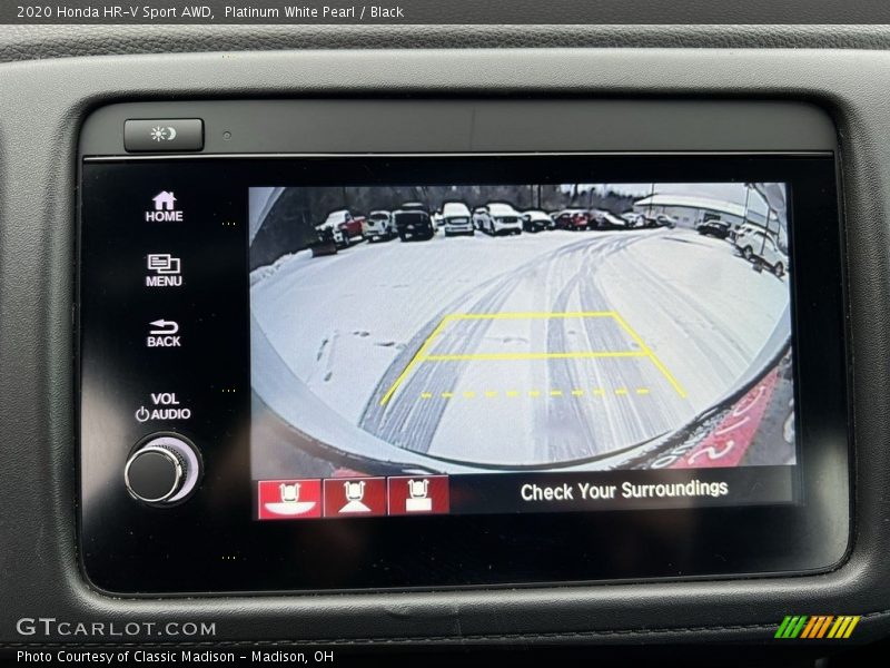 Platinum White Pearl / Black 2020 Honda HR-V Sport AWD