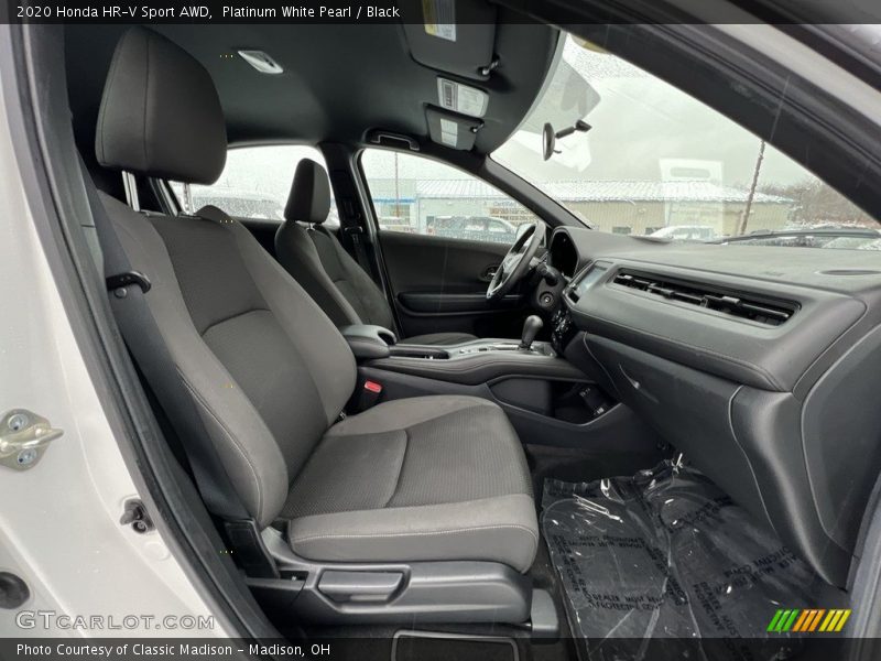 Platinum White Pearl / Black 2020 Honda HR-V Sport AWD