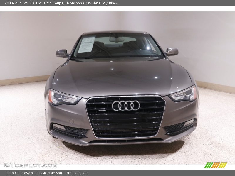 Monsoon Gray Metallic / Black 2014 Audi A5 2.0T quattro Coupe