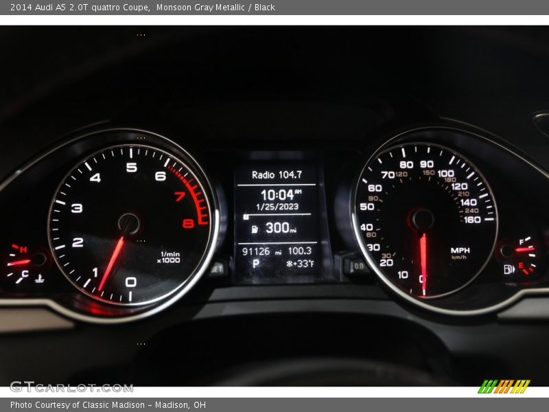 Monsoon Gray Metallic / Black 2014 Audi A5 2.0T quattro Coupe