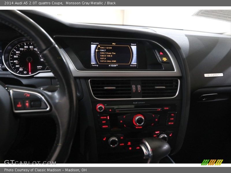 Monsoon Gray Metallic / Black 2014 Audi A5 2.0T quattro Coupe