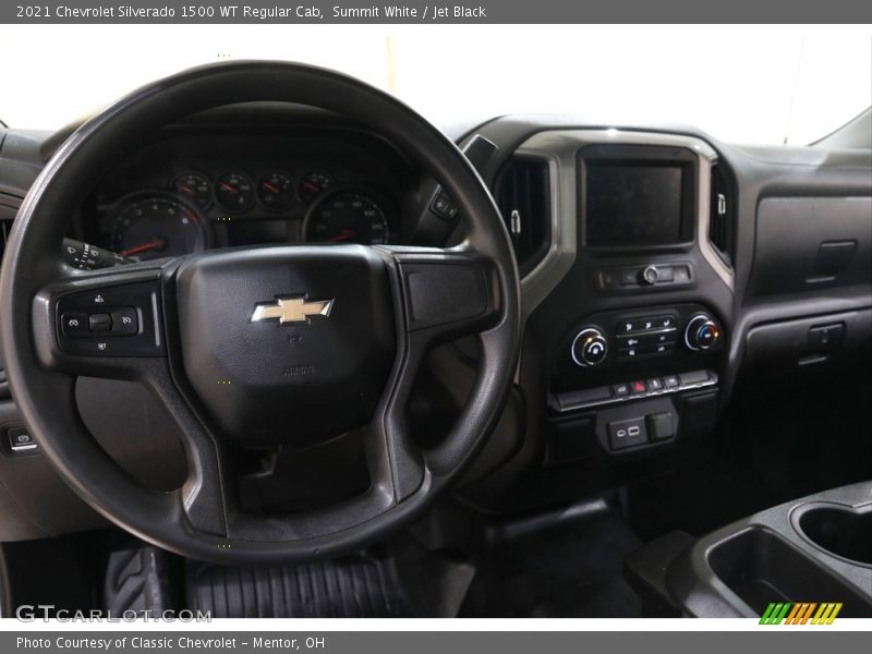 Summit White / Jet Black 2021 Chevrolet Silverado 1500 WT Regular Cab