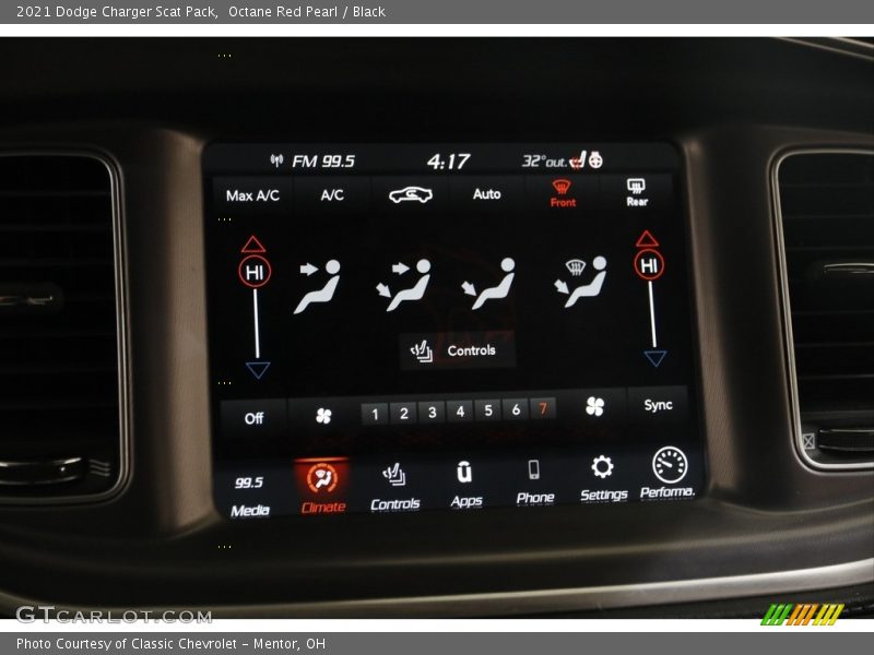 Controls of 2021 Charger Scat Pack