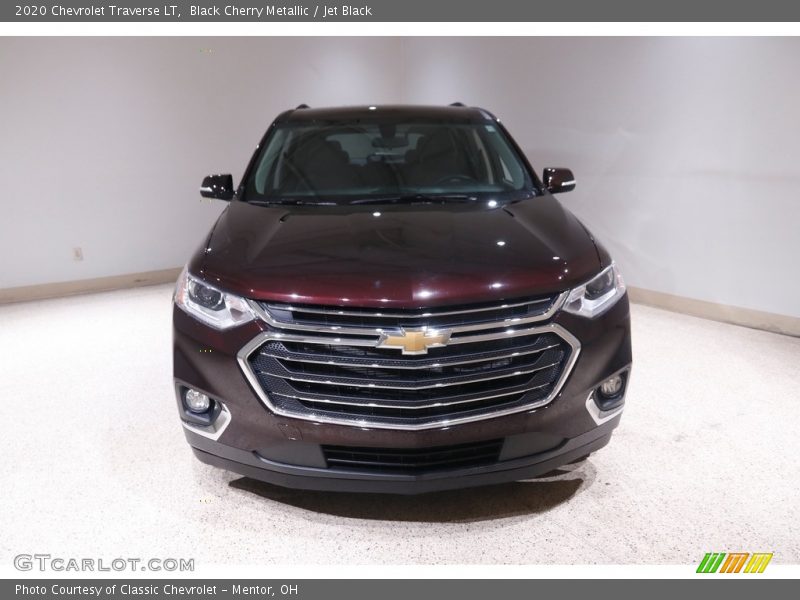 Black Cherry Metallic / Jet Black 2020 Chevrolet Traverse LT
