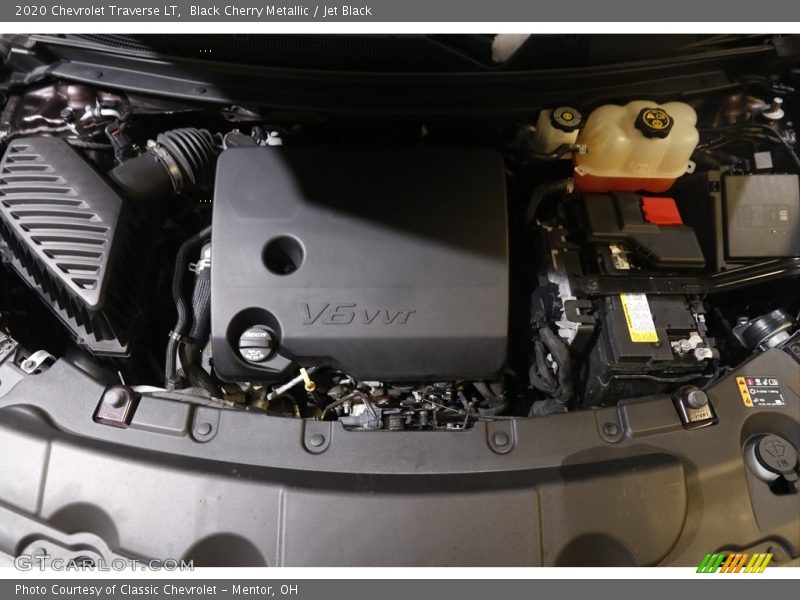 Black Cherry Metallic / Jet Black 2020 Chevrolet Traverse LT