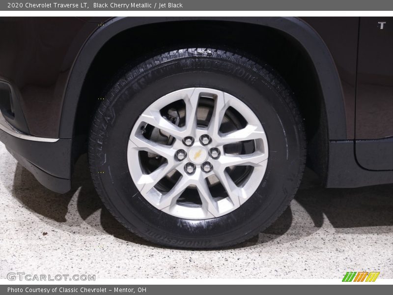 Black Cherry Metallic / Jet Black 2020 Chevrolet Traverse LT